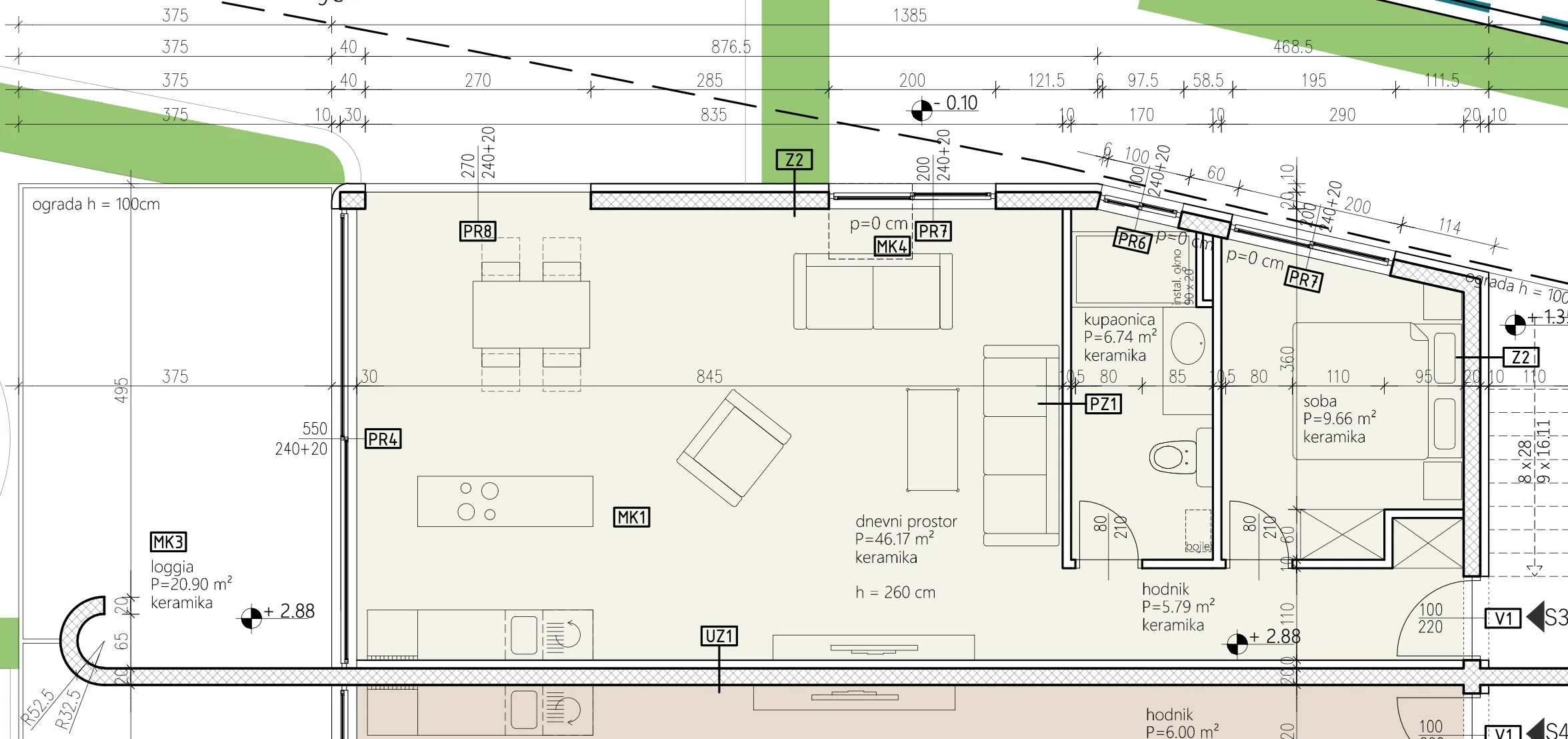 okolica trogira, novogradnja, 1. kat, 89,26 m², s pogledom na more - slika 10