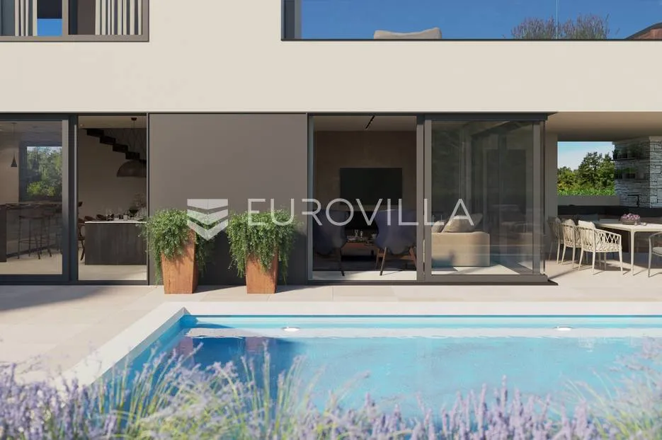 bratovići, poreč, moderna vila s bazenom, u izgradnji - slika 11