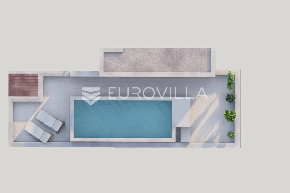 zadar, bibinje - elegantni troetažni stan s panoramskom terasom i bazenom na 80m od mora - slika 7