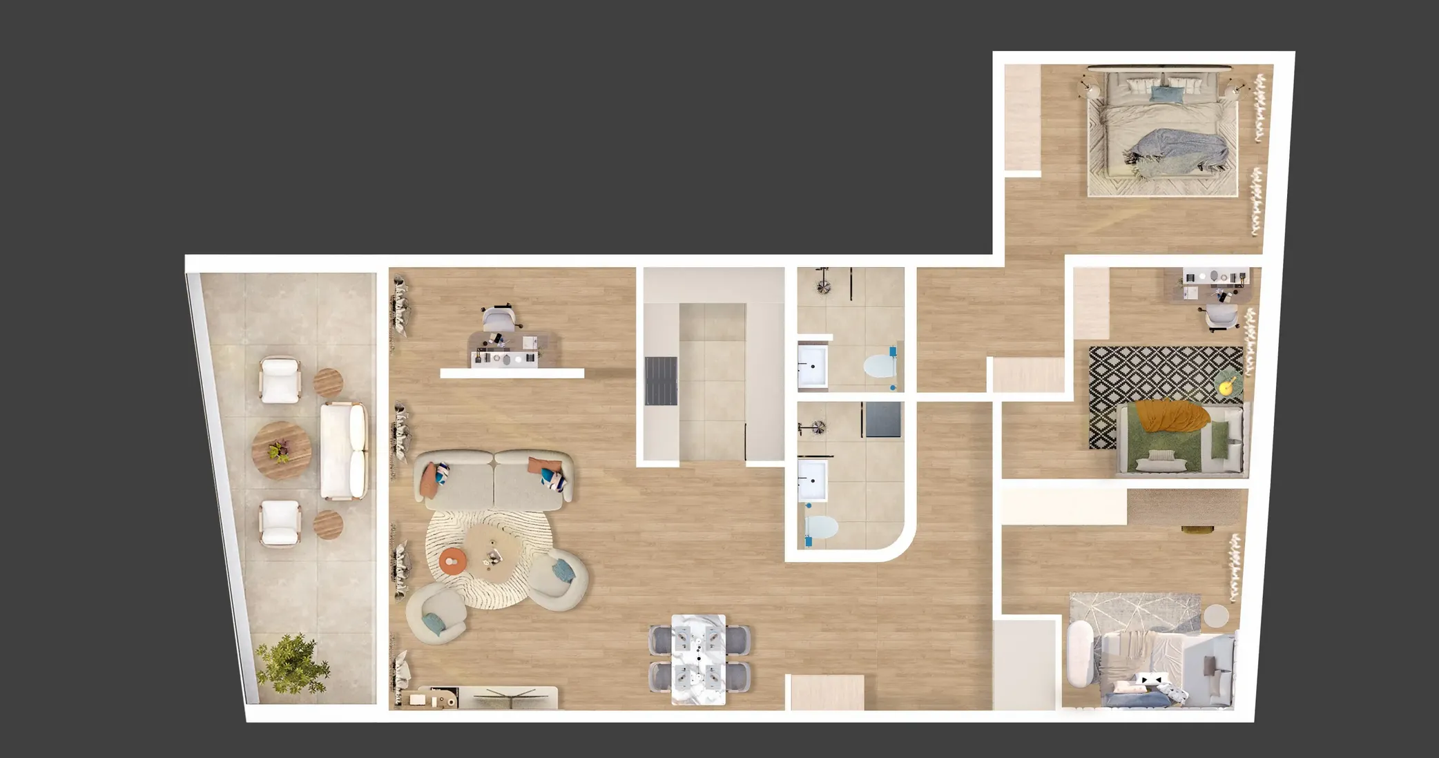 rijeka, kantrida, luksuzan četverosoban stan nkp 141 m2 u novogradnji - slika 6