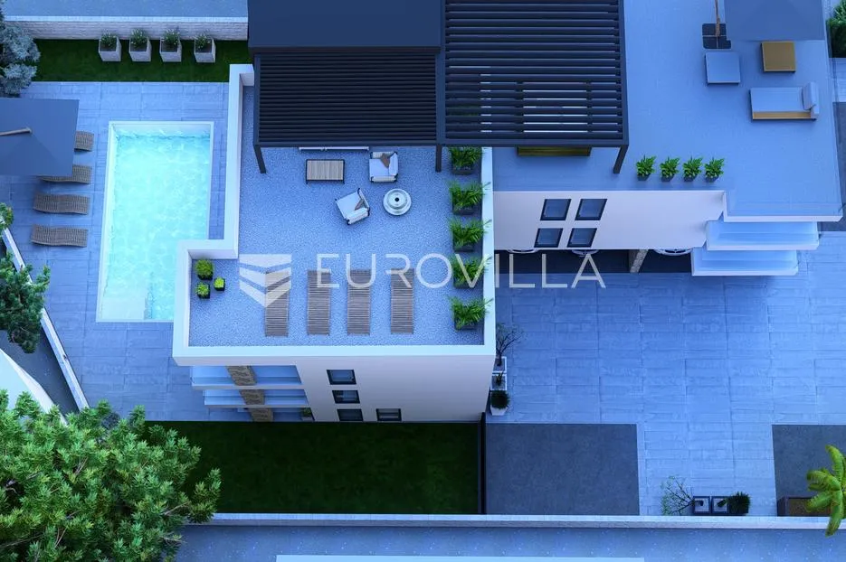 zadar, petrčane, luksuzni penthouse s predivnim pogledom, 30m od mora - slika 18