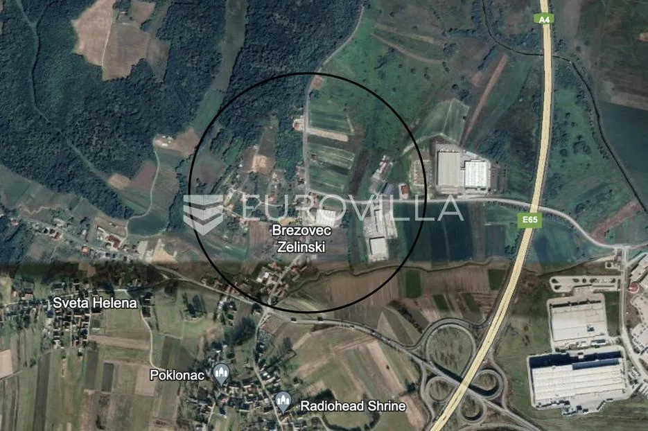 Zelina, Sveta Helena, građevinsko zemljište 1380 m2, poslovna zona - Brezovec Zelinski, Sveti Ivan Zelina