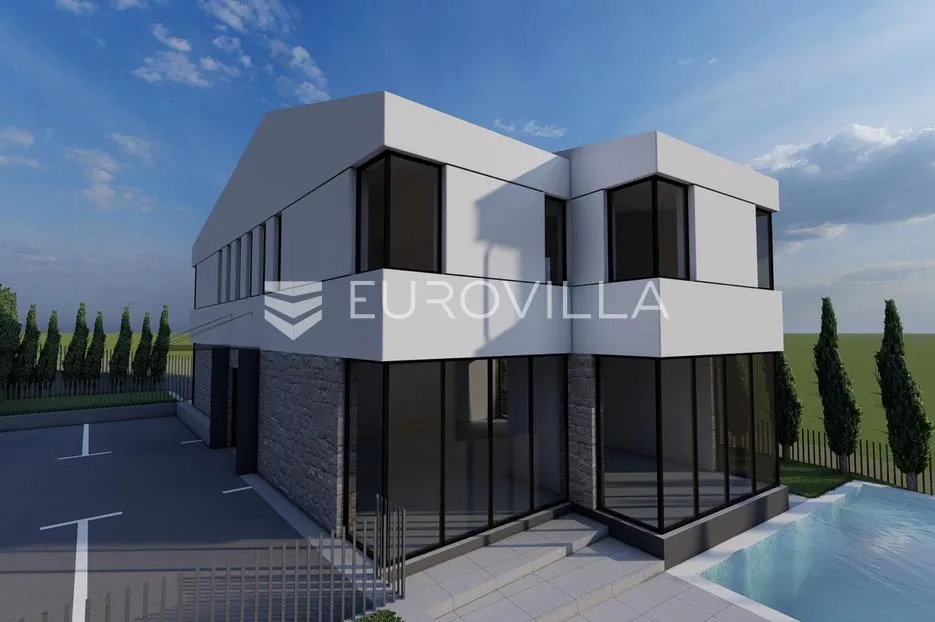 Malinska, moderna dvoetažna novogradnja s bazenom - Bogovići, Malinska-Dubašnica