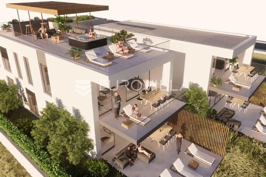 ugljan, ugljan luksuzni dvosobni apartman s vrtom prvi red do mora 100 m² - slika 5