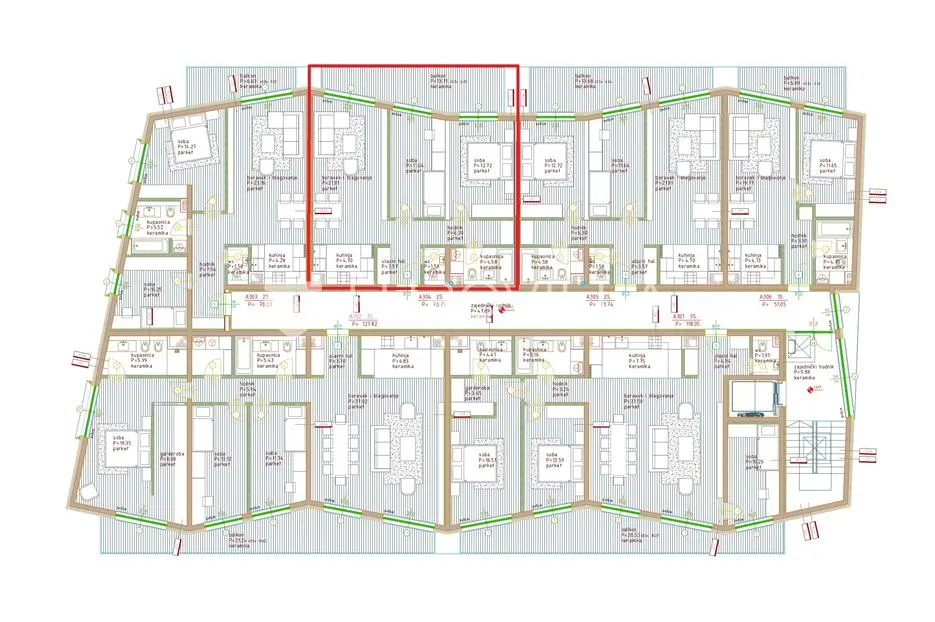 istra, poreč, dvosoban stan na 3. katu moderne novogradnje 85 m² - slika 15