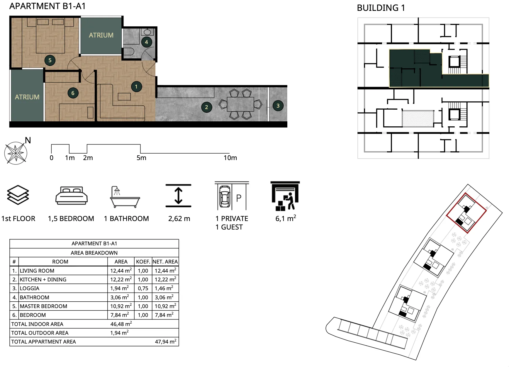 sveta nedelja meridian one, trosoban stan 48 m² - slika 28