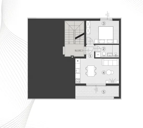 pula, štinjan, izvrstan jednosoban stan površine 45 m² - slika 14