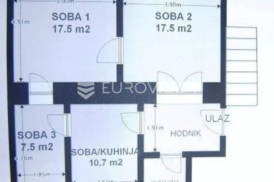 zagreb, zvonimirova/stančićeva, trosoban stan/poslovni prostor 73 m² - slika 3