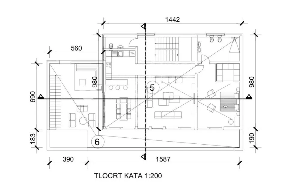 istra, galižana, zemljište na traženoj lokaciji s projektom i pogledom na more - slika 6