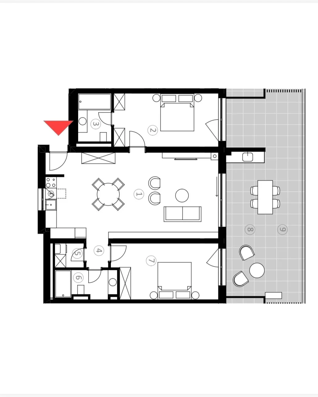 istra, umag, dizajnerski penthouse s panoramskom terasom, s404 - slika 23