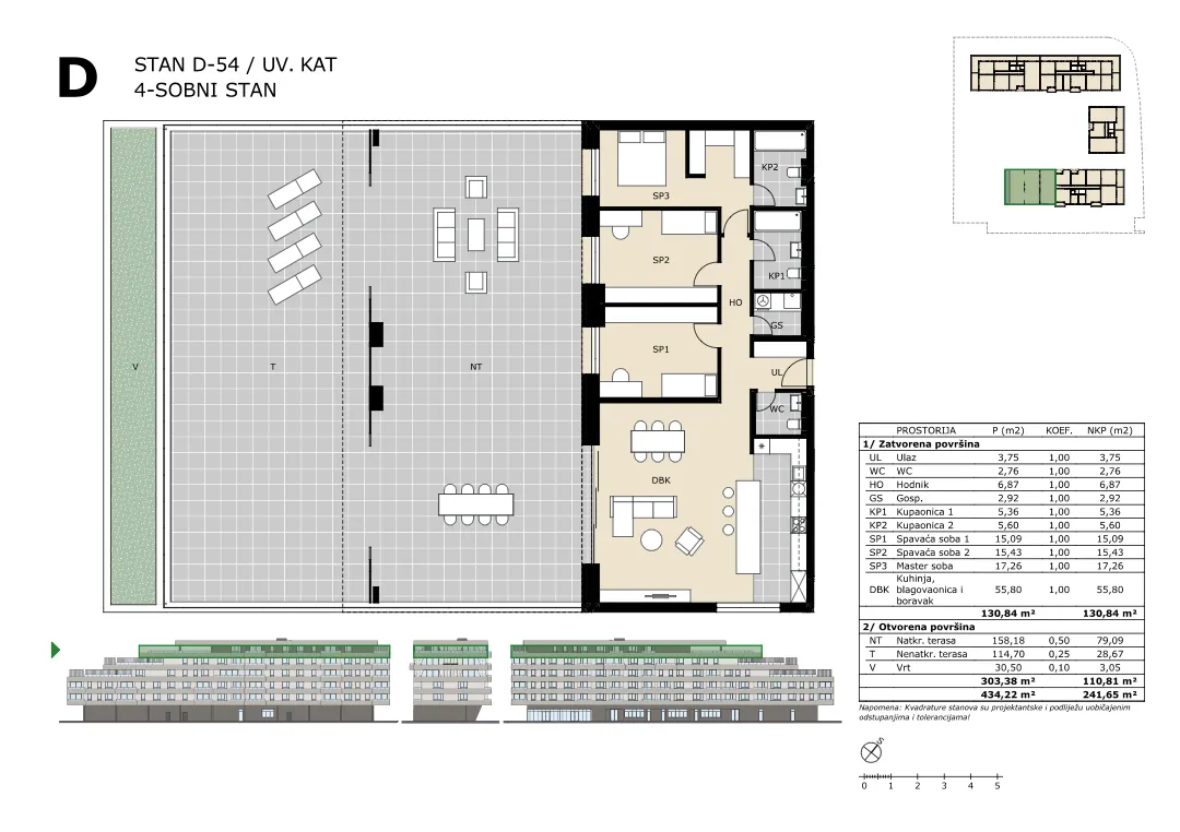 velika gorica, četverosoban stan neto površine 241,65 m² novogradnja - slika 5