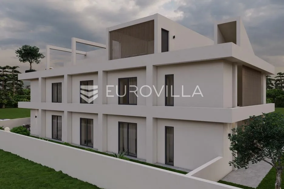 luksuzni apartman s bazenom i vrtom, prvi red do mora, rtina ražanac, s1 - slika 3