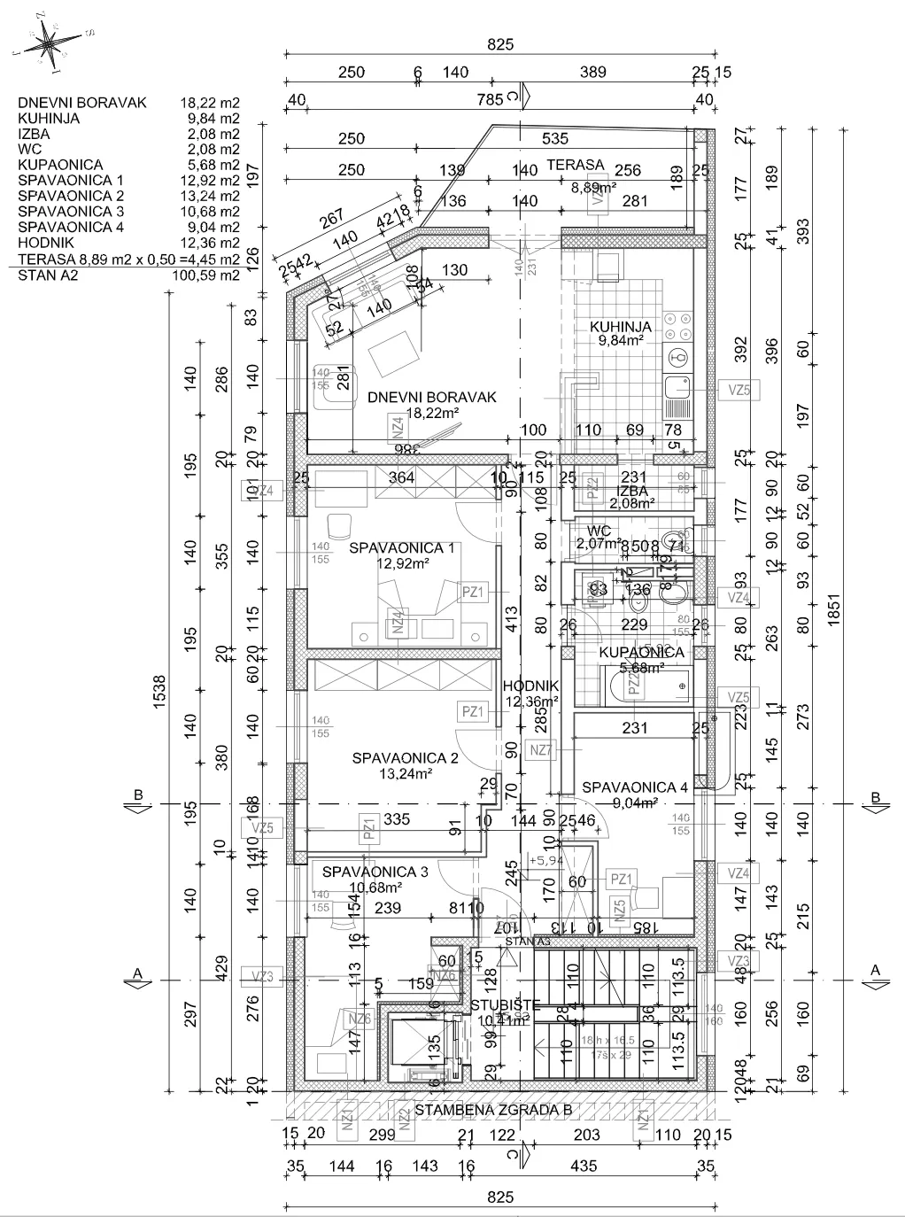 zaprešić, novogradnja, peterosoban stan s terasom 100,59 m² i parking - slika 7