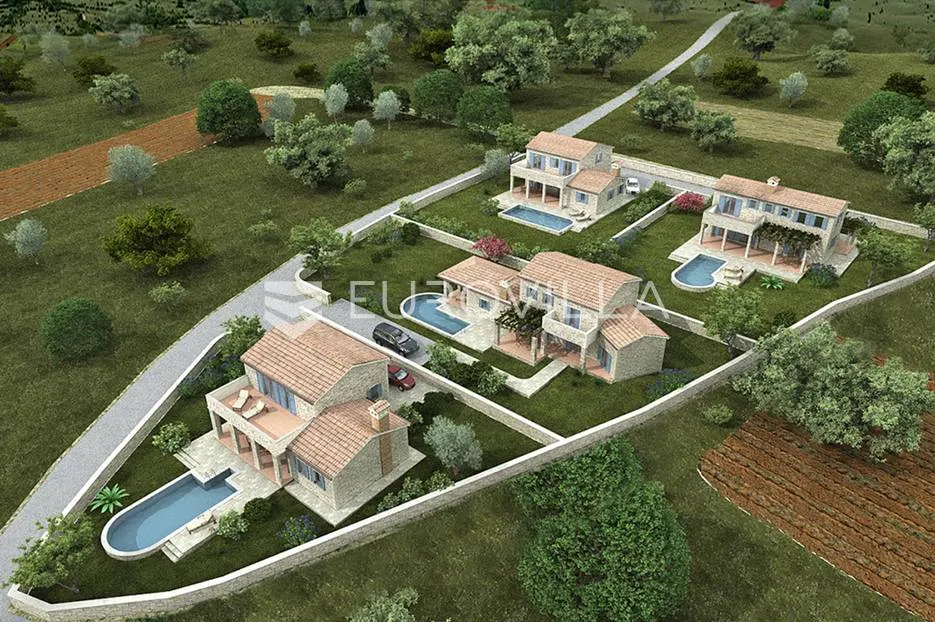 Karojba, projekt kamenih vila