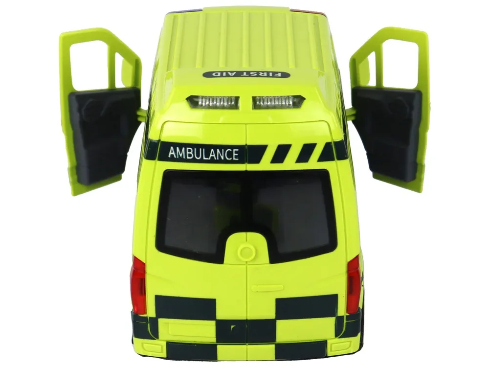 remote controlled yellow ambulance with lights - slika 4
