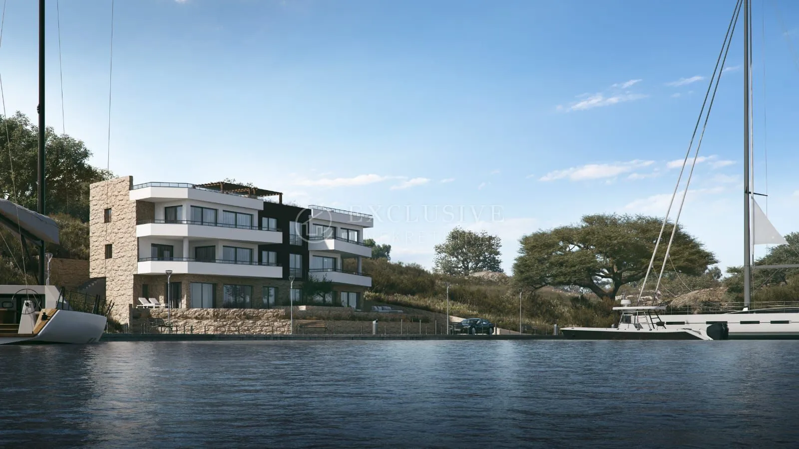 otok krk - ekskluzivan apartman s bazenom 1. red do mora - slika 12