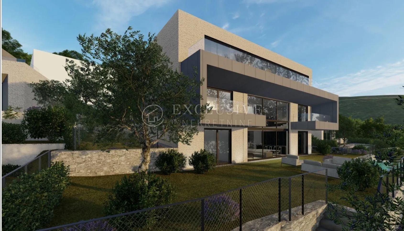 opatija- teren 938 m2 s građevinskom dozvolom za vilu, top lokacija - slika 4