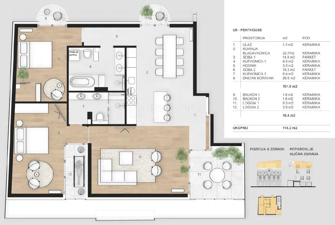 crikvenica - novogradnja u strogom centru - luksuzni penthouse! - slika 6