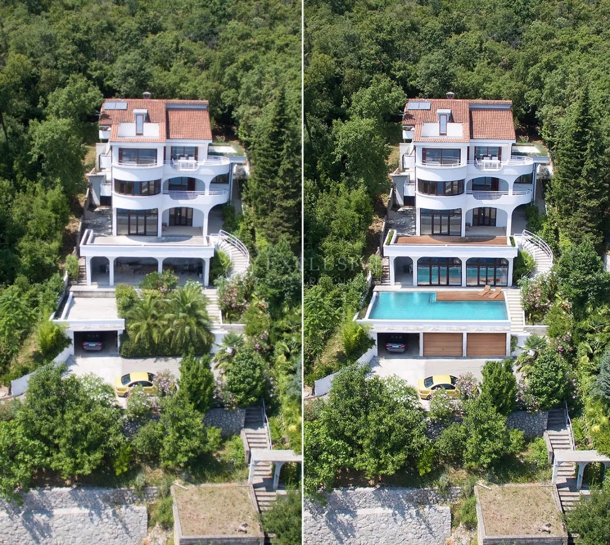 opatija - dvoetažan stan u vili- roh bau - panoramski pogled - parking - slika 7