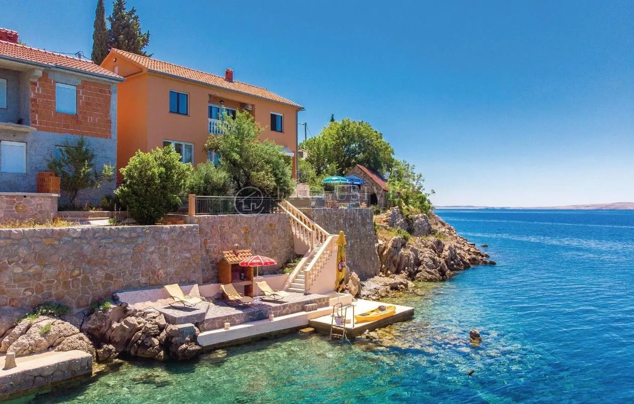 Kvarner,karlobag - Kuća Prvi Red Uz More