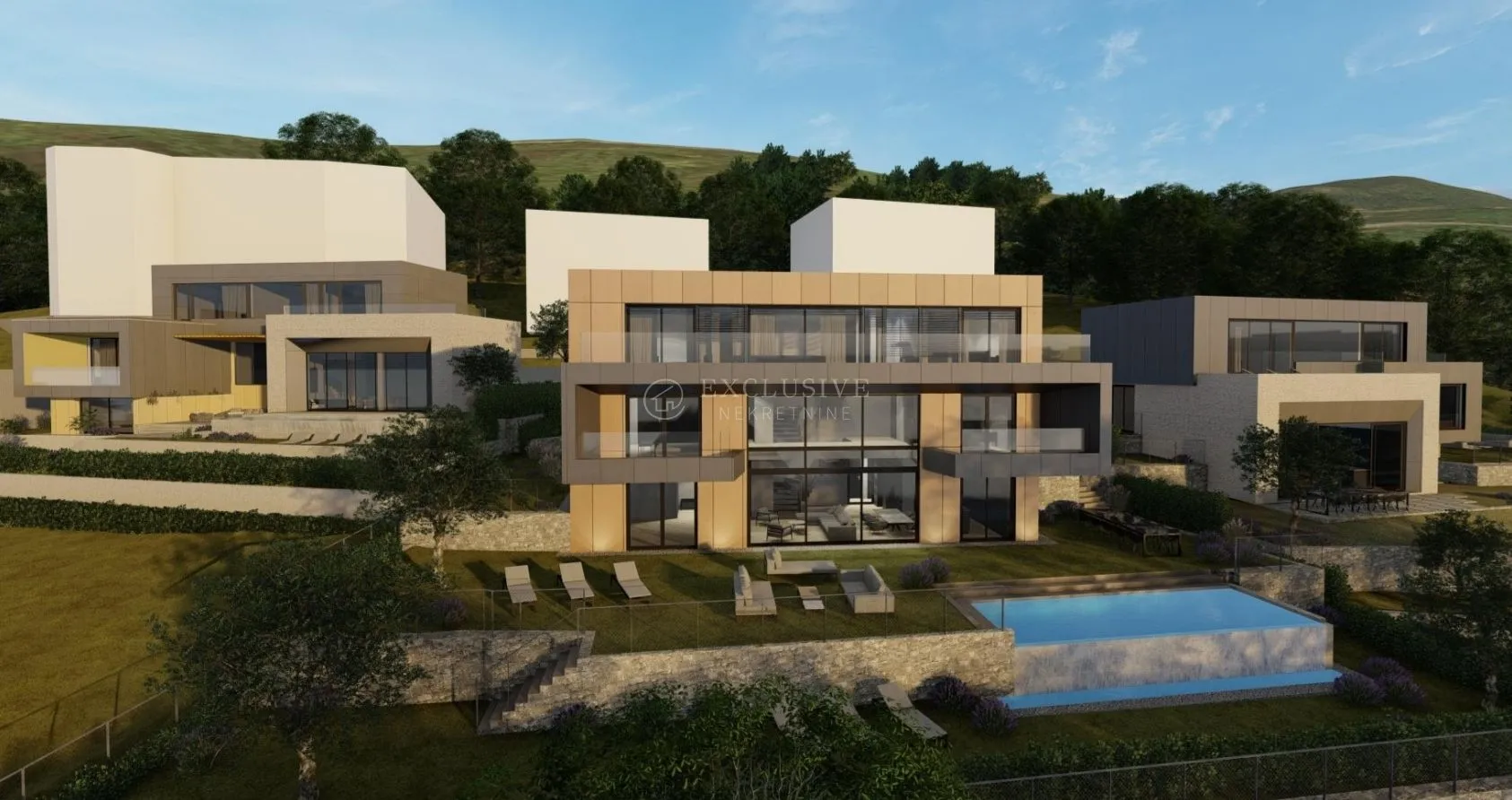 opatija- teren 938 m2 s građevinskom dozvolom za vilu, top lokacija - slika 2