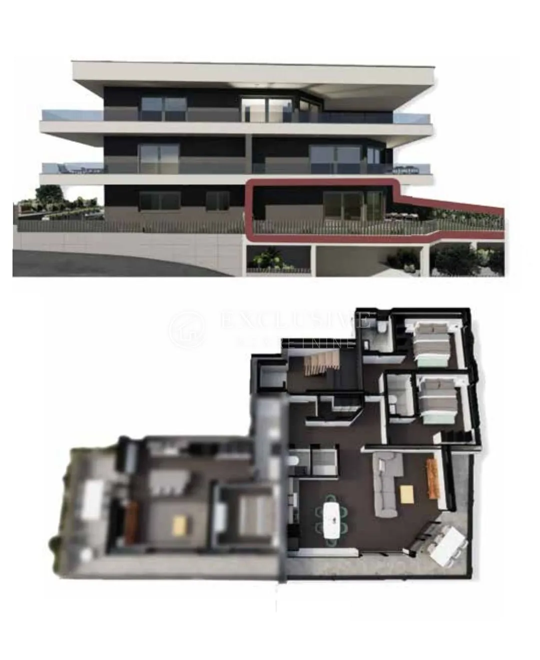 opatija centar - moderna novogradnja stan u prizemlju s pogledom na more i vrtom - 1d - slika 6