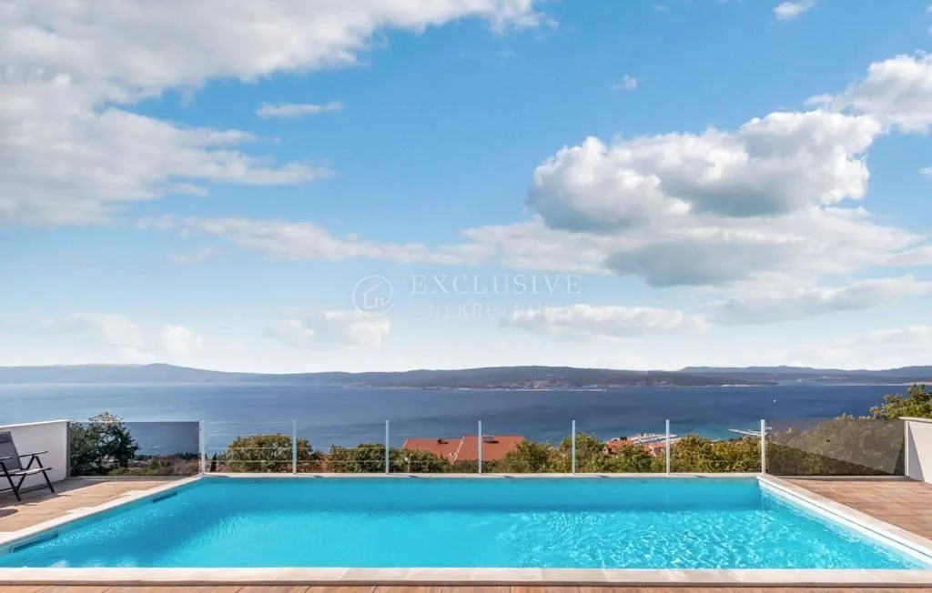 crikvenica - apartmanska kuća sa 6 stanova - bazen i pogled - slika 5