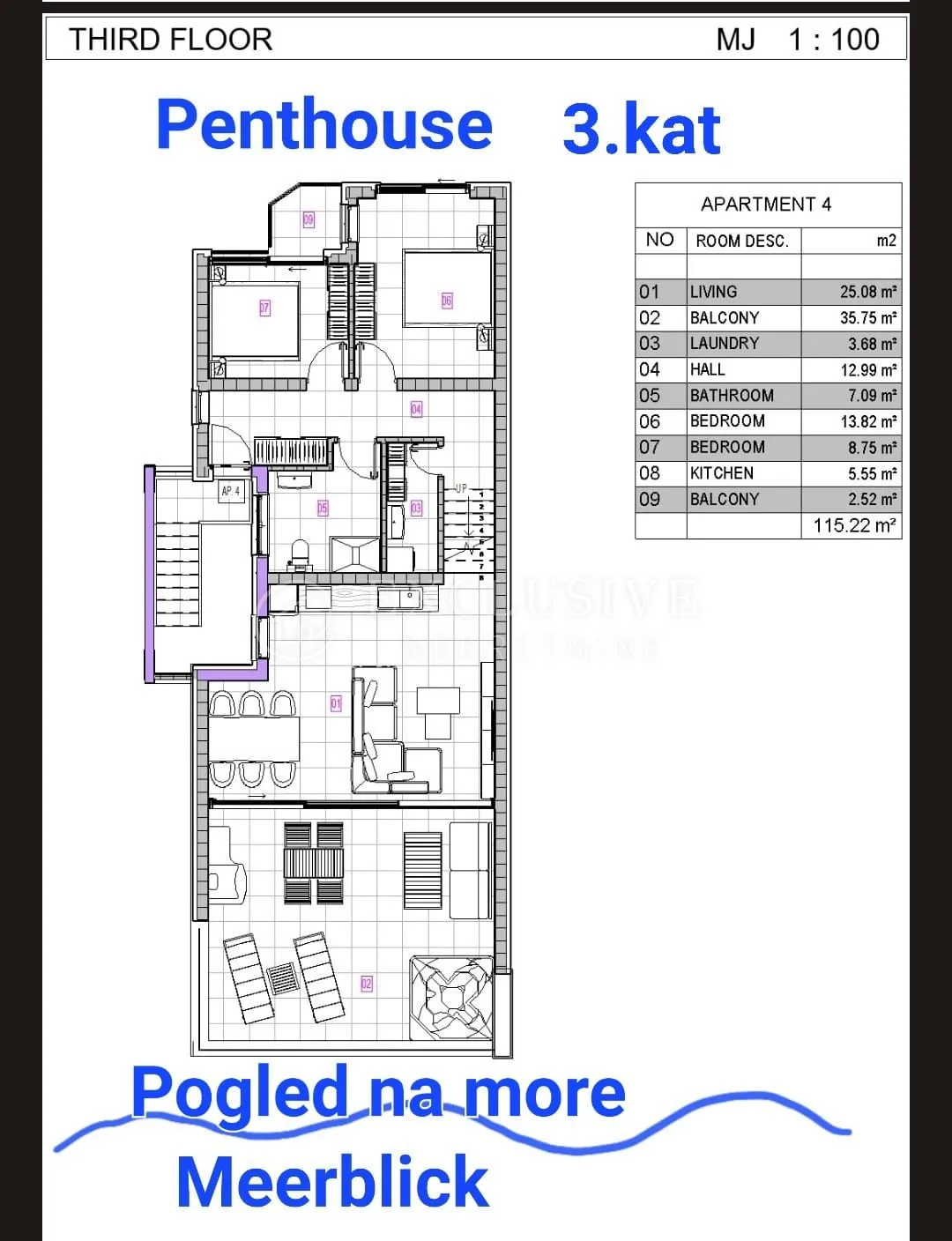 dramalj novogradnja penthouse u blizini mora !! - slika 9