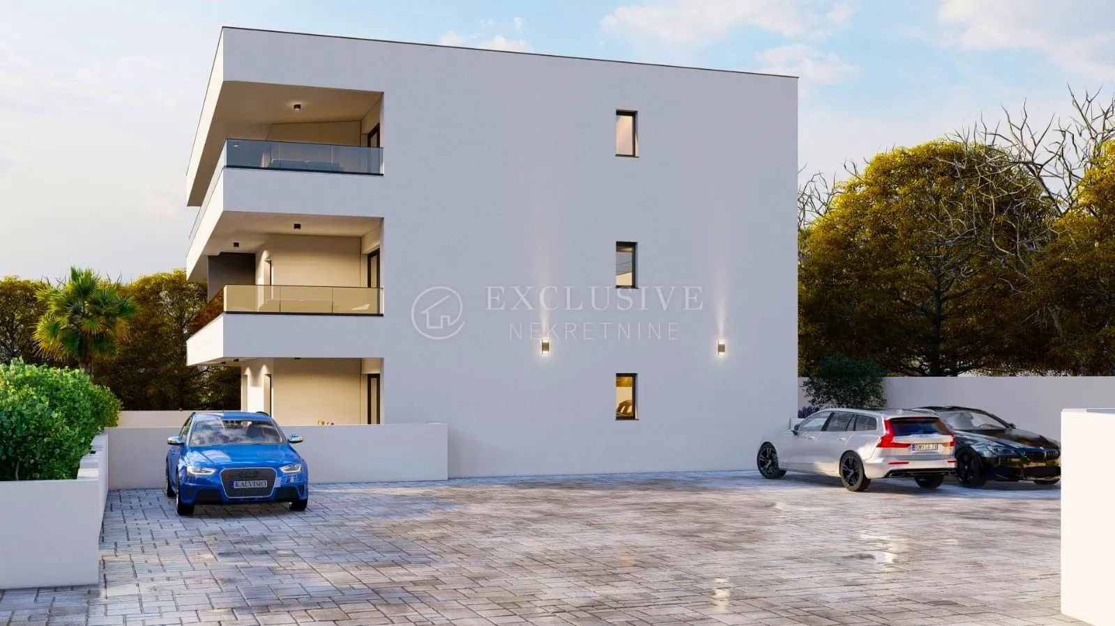 otok krk, malinska - luksuzni penthouse s bazenom! - slika 16