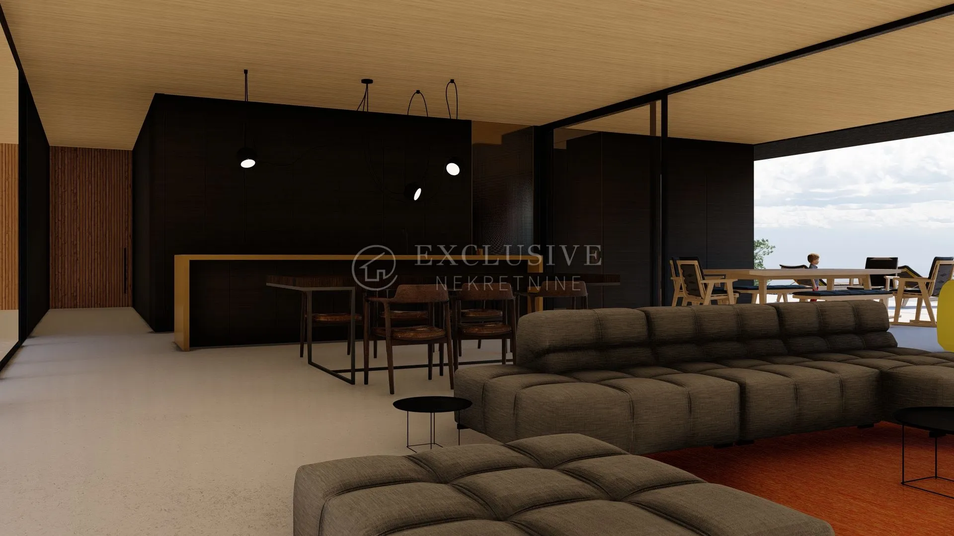 korčula građevinsko zemljište s projektom za vilu 34 000m2, pogled na more - slika 12