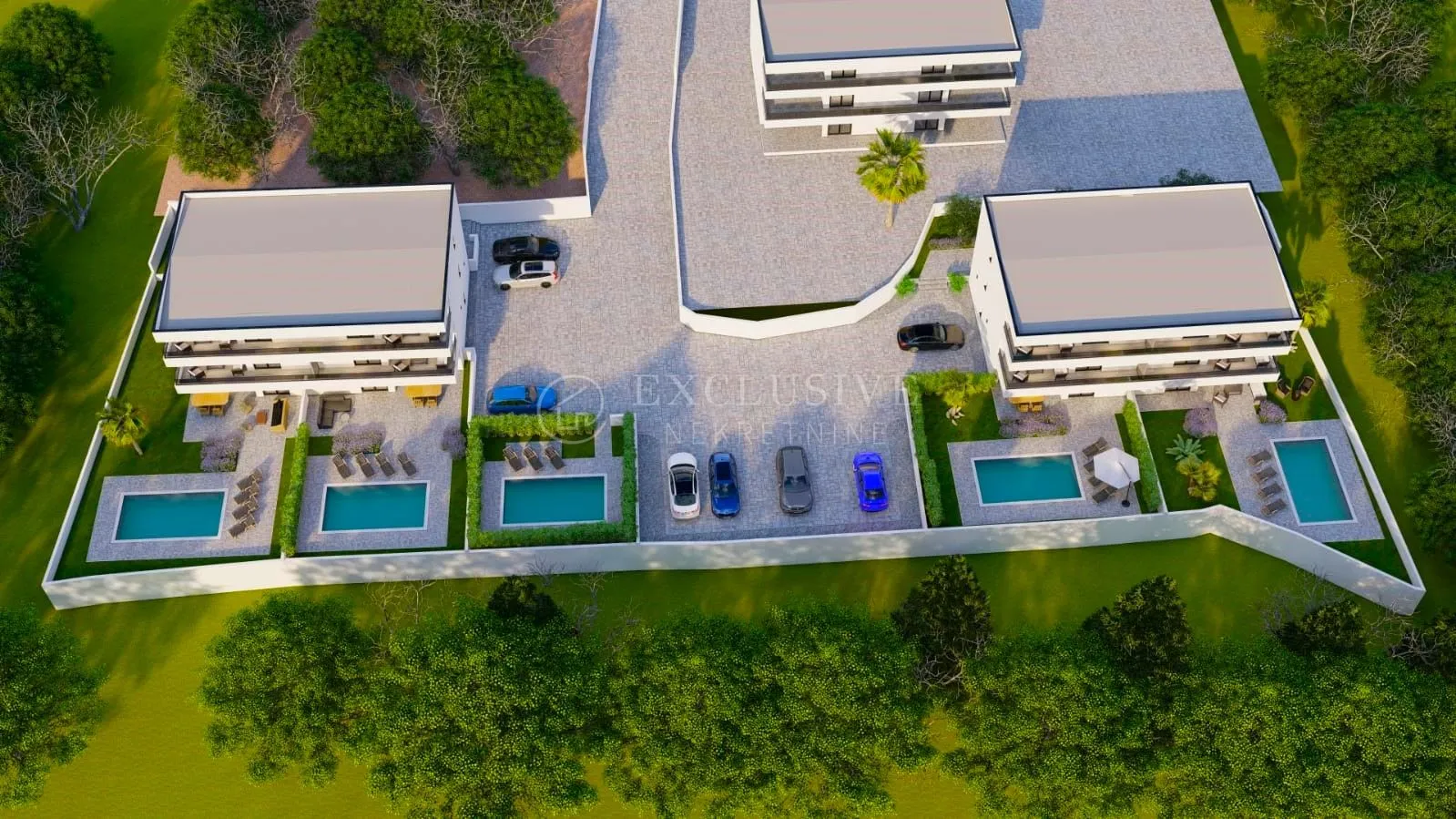 otok krk, malinska - luksuzni penthouse s bazenom! - slika 19