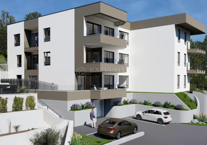 bivio - novogradnja stan 101,87m2 s okućnicom, 100m od mora, prekrasan pogled na more - slika 1
