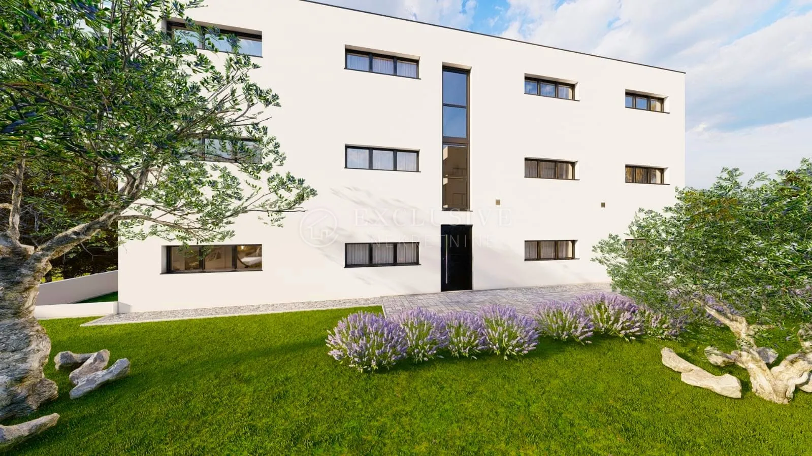 otok krk, malinska - apartman s okućnicom i bazenom, novogradnja! - slika 8