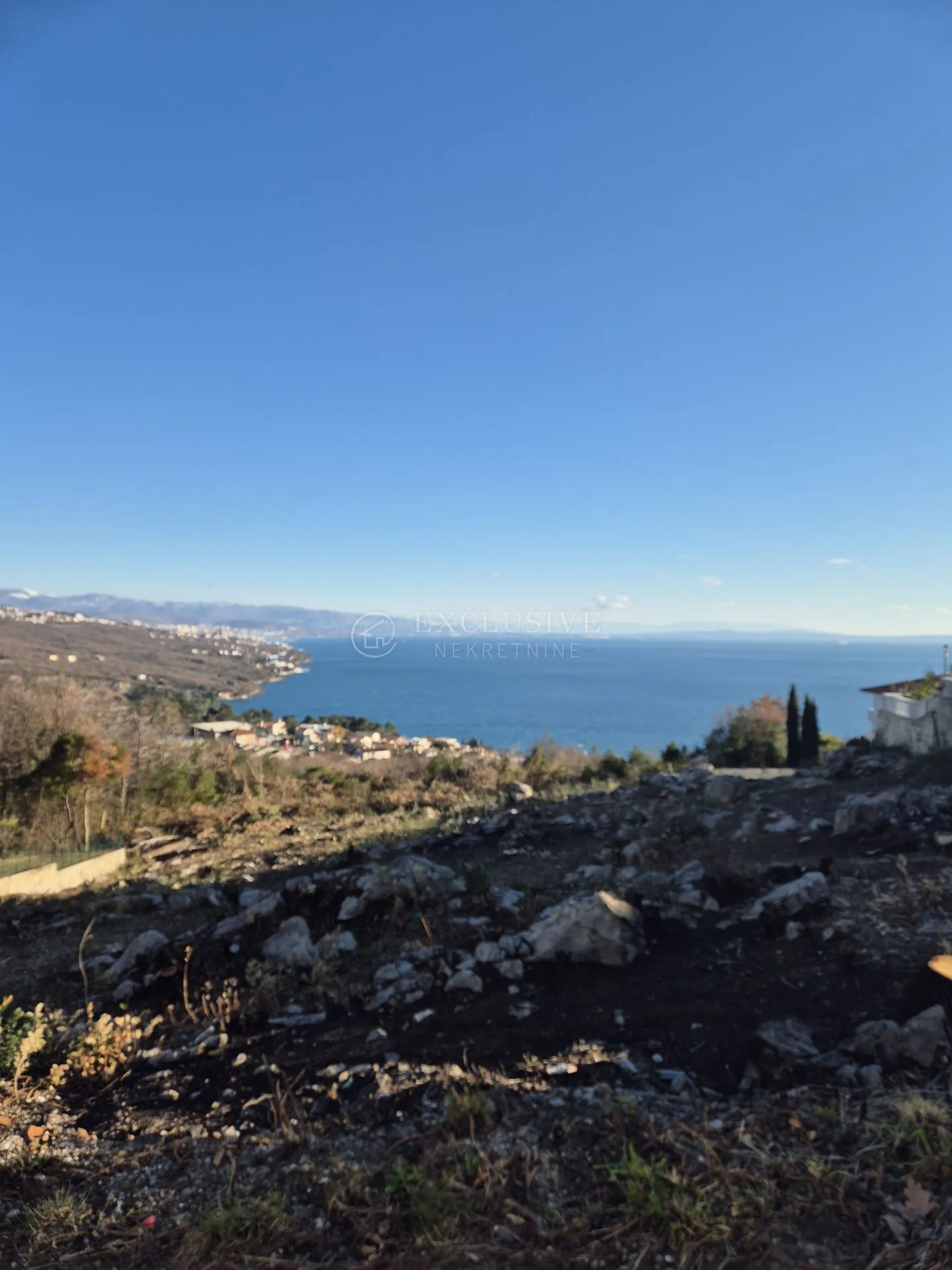 opatija, gornja cesta, građevinsko zemljište 2300 m2 sa pogledom na more - slika 3