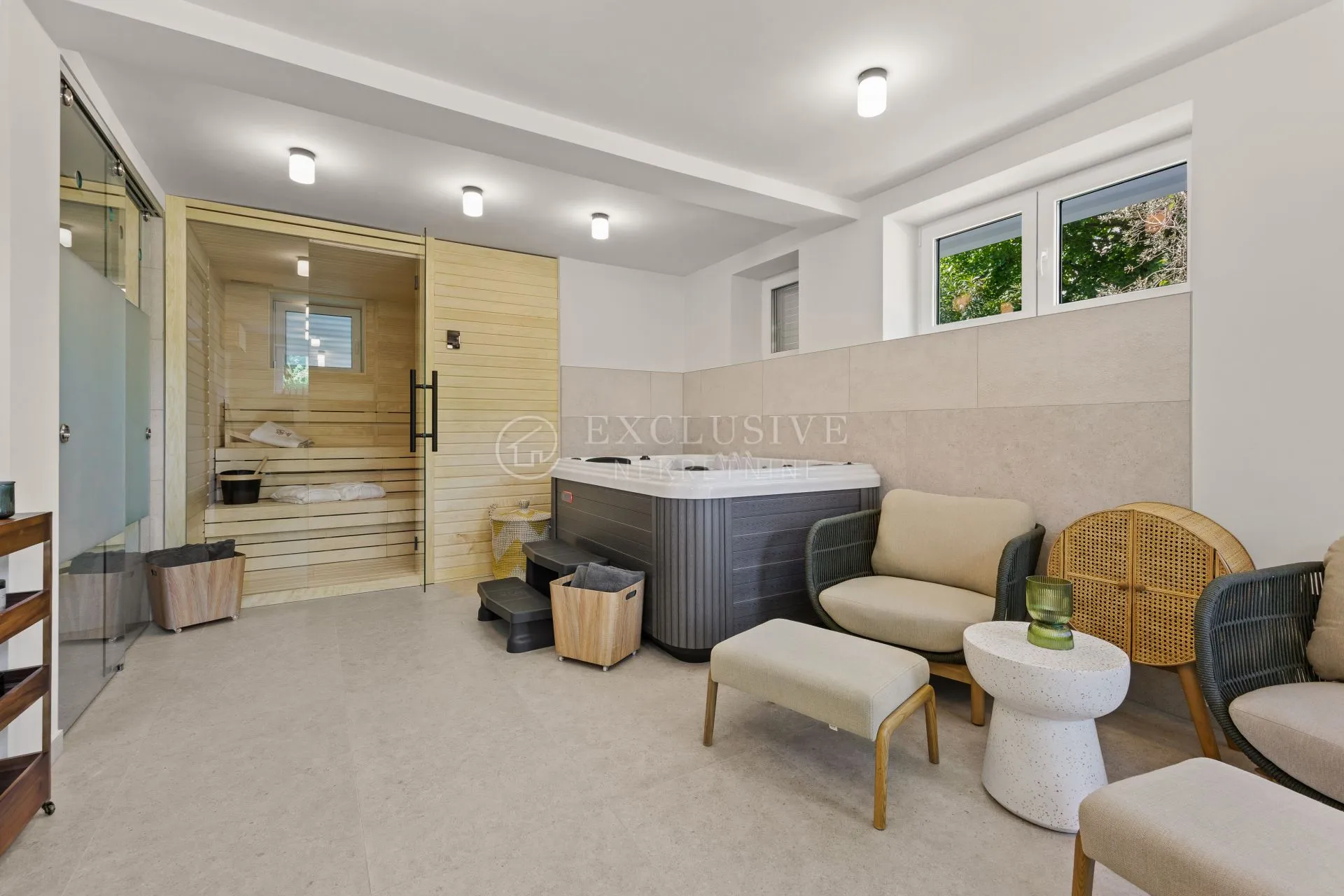opatija, okolica : luksuzna mediteranska villa s bazenom - slika 9