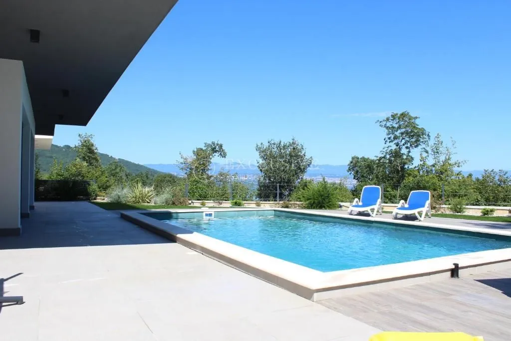 opatija, lovran - nova luksuzna moderna vila s bazenom u mirnom dijelu i pogledom na more - slika 2