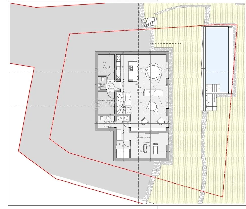 opatija- zemljište 1008 m2 s građevinskom dozvolom za vilu, top lokacija - slika 2