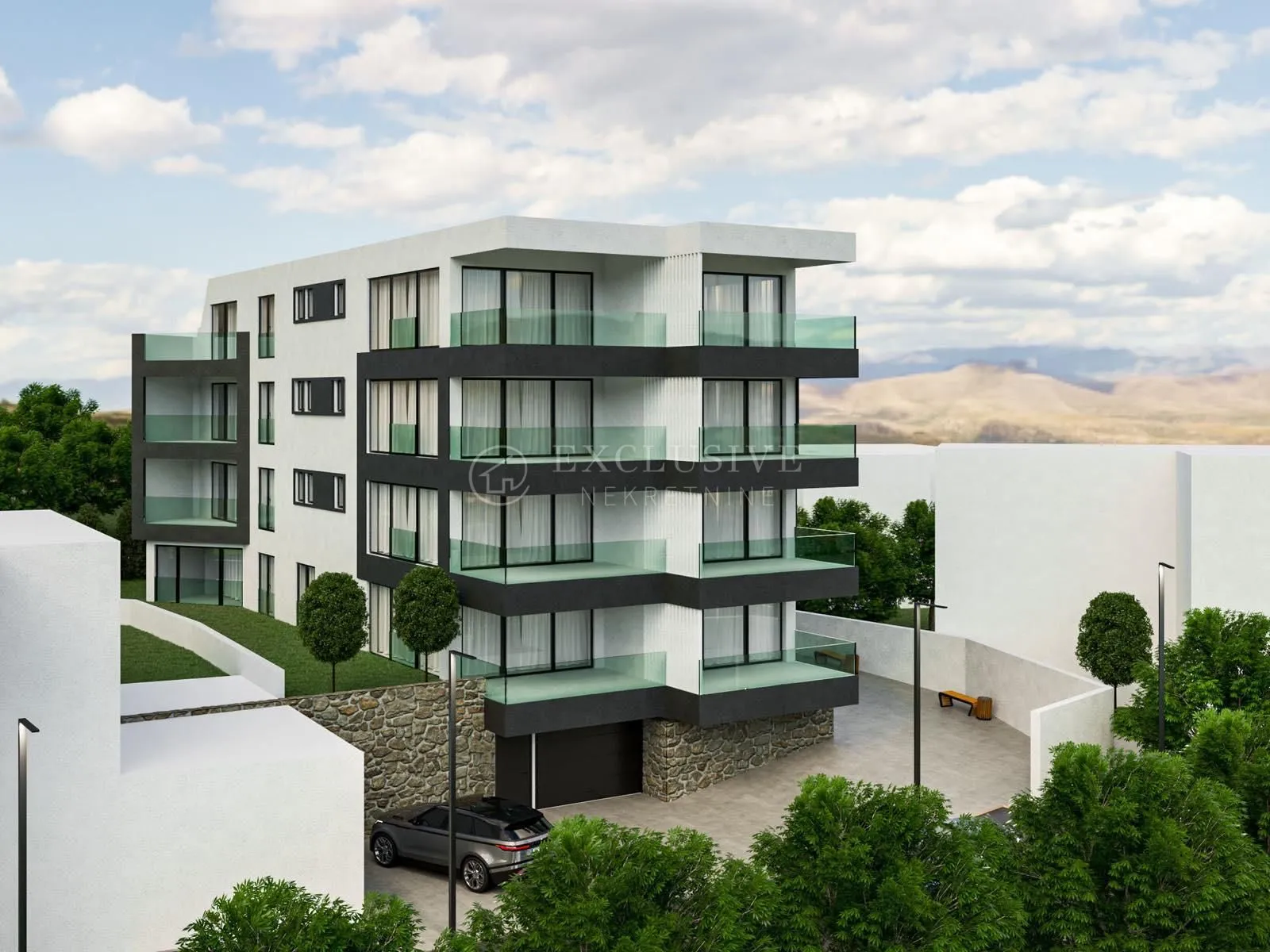opatija, centar- stan novogradnja 80,10m2, pogled na more, okućnica 68,06m2 - slika 3