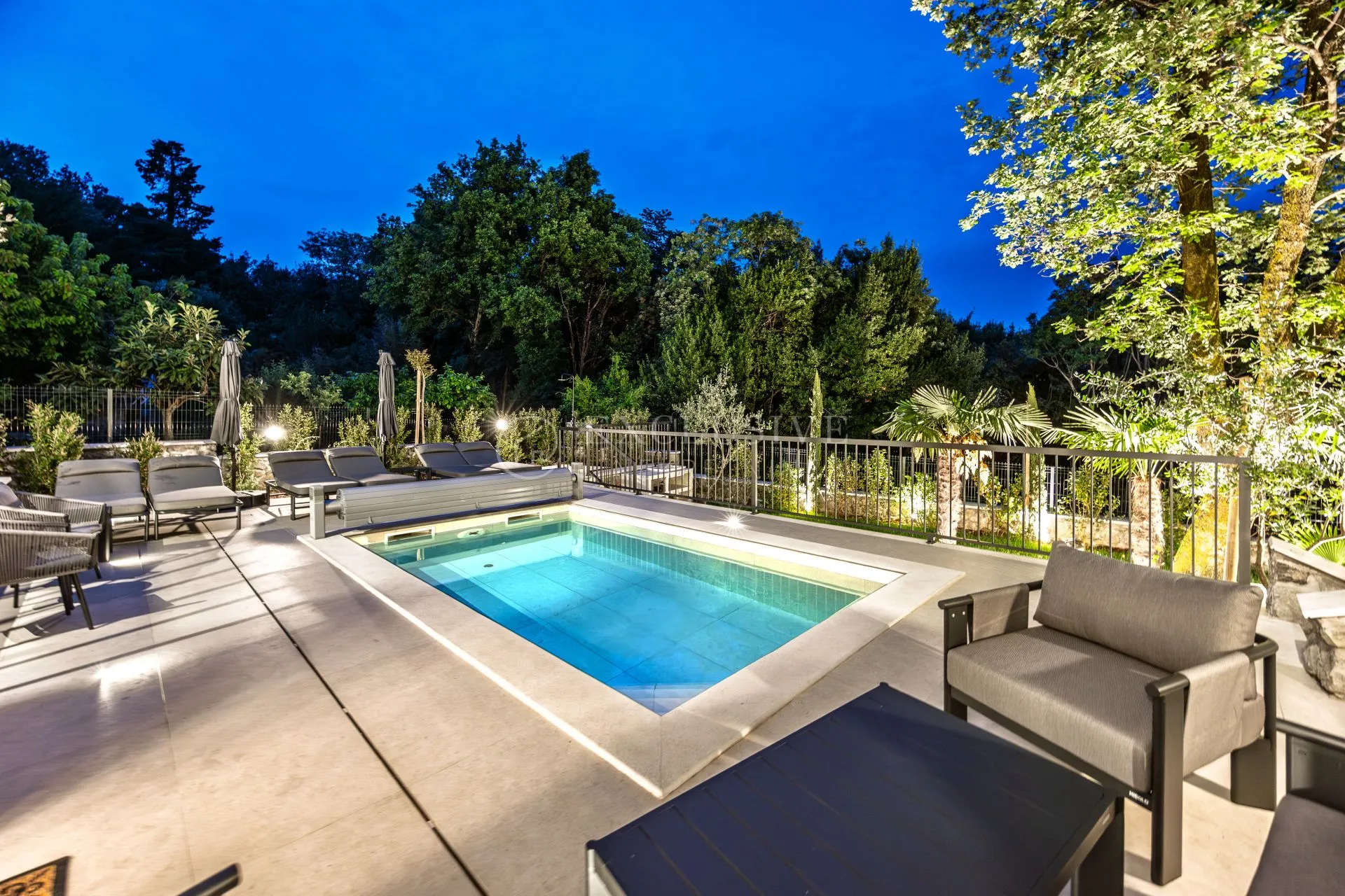 opatija, okolica : luksuzna mediteranska villa s bazenom - slika 4