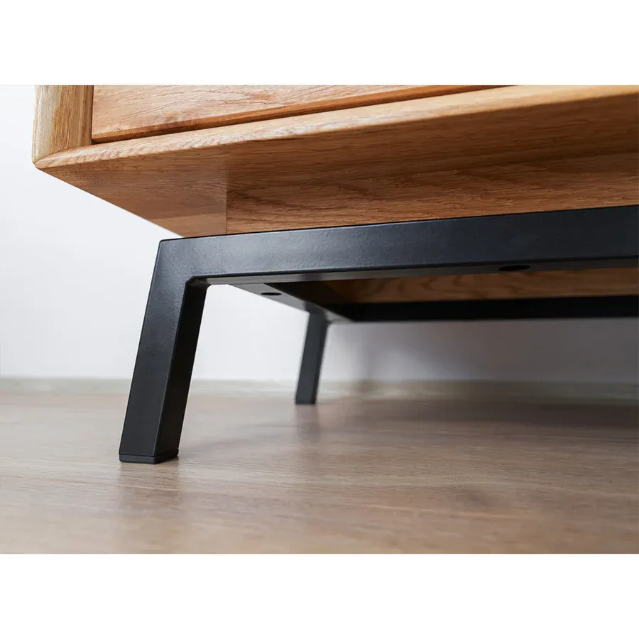 vitrina modern loft 45x200cm, materijal: masivno drvo hrast - slika 4
