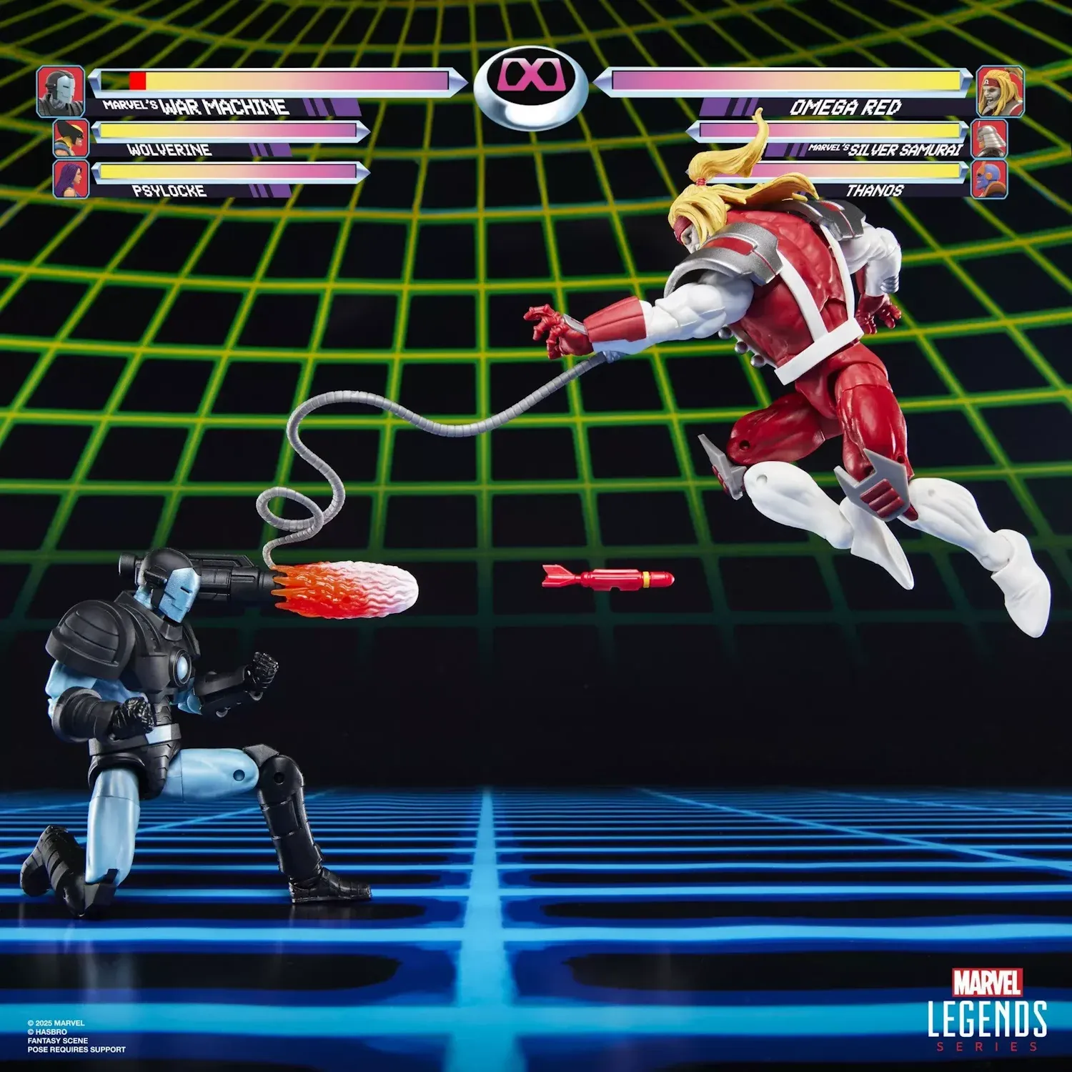marvel legends series: war machine vs. omega red figure, 15cm - slika 3