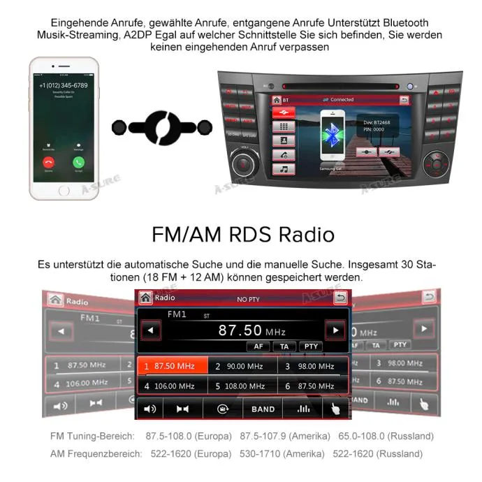 mercedes w211 w219 original radio multimedija + parking kamera - slika 8