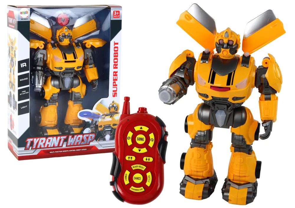 Large Robot Remote Controlled R/C Yellow Sound Light - Mursko Središće