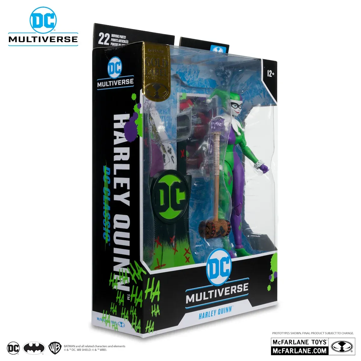 mcfarlane gold label – harley quinn (jokerized) figura, 18cm - slika 10