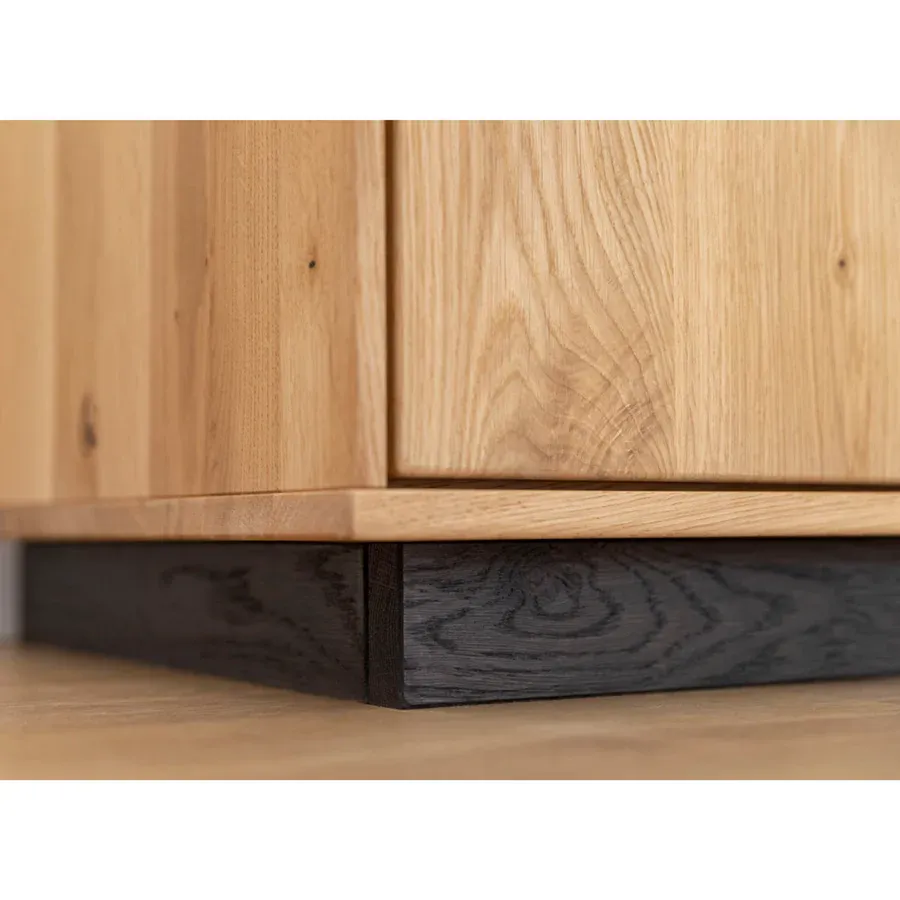 vitrina tirano 39x147 cm, materijal: masivno drvo hrast - slika 3