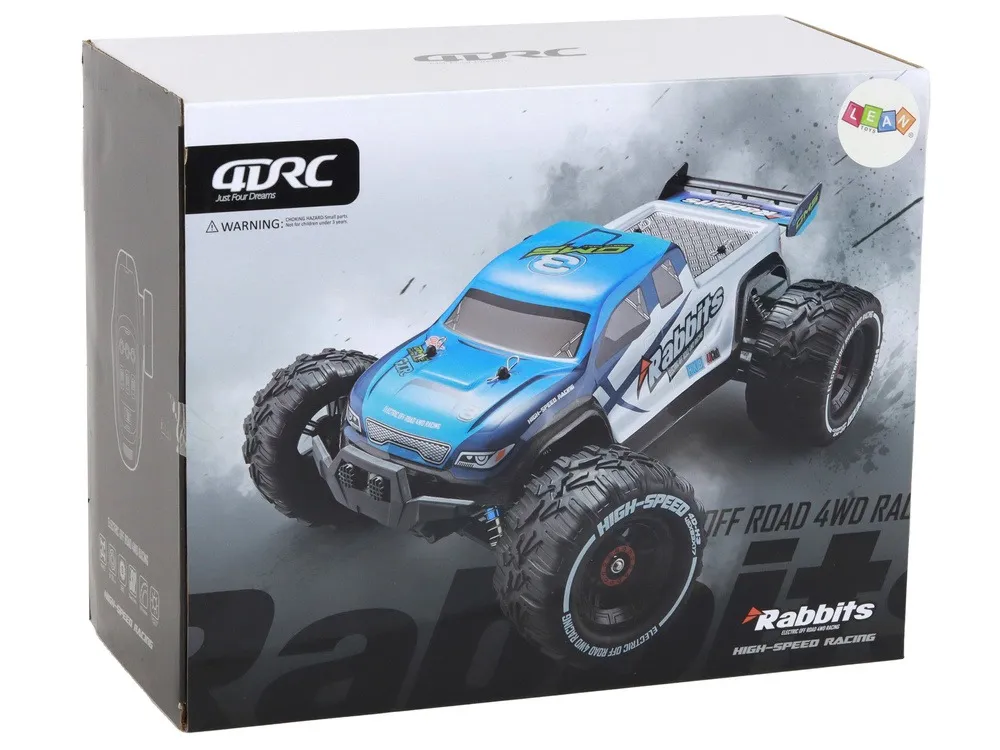 auto na daljinsko upravljanje rabbits rc off-road - plavi - slika 4