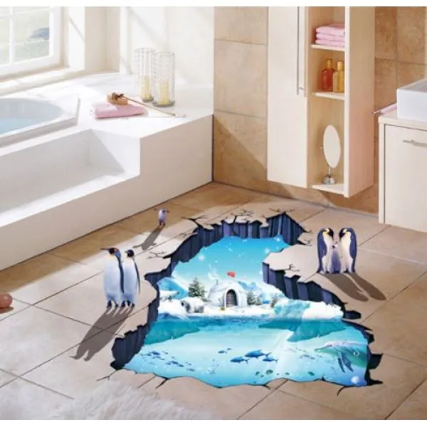3d wall sticker sjeverni pol dimenzije 90x60 cm - slika 2