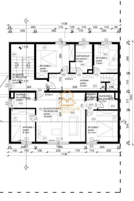 split/ žnjan / dvoetažni penthouse - novogradnja (prodaja) - slika 11