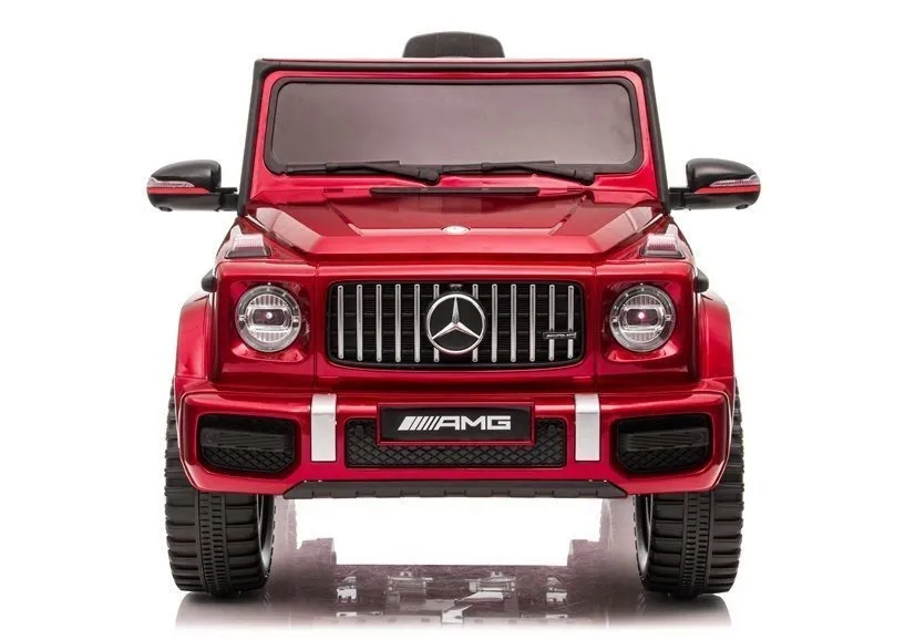 licencirani auto na akumulator mercedes g63 bbh-0002 - crveni/lakirani - slika 3