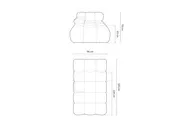 bellis modul 155x94cm, materijal: boucle - slika 9